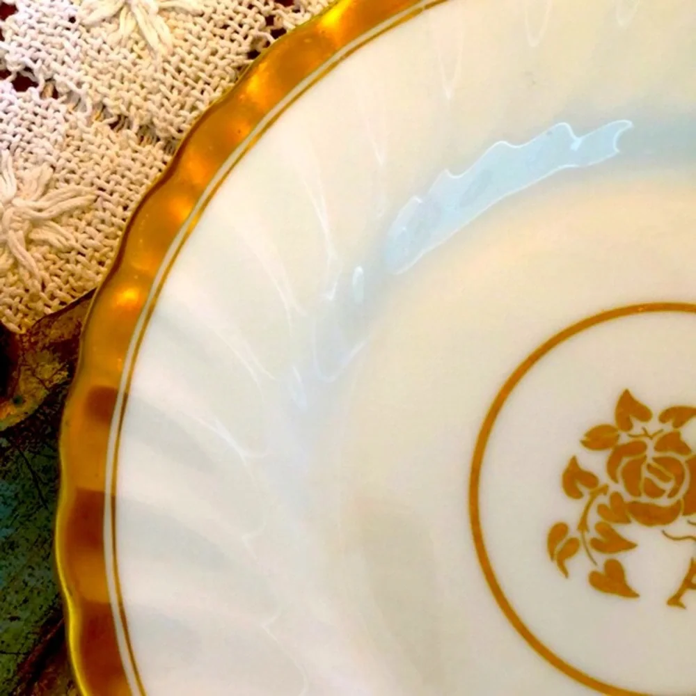 GUC- 6 Vintage English Bone China Desert Plates - Picture 3 of 10